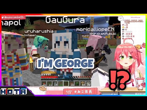 Exclusive Elite English with Miko and Gawr Gura in Minecraft!