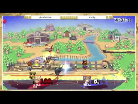 Sm4sh: StP4 - Amaterixen (Shulk) Vs maXy (Zelda)