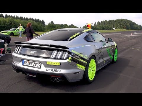 Watch Out Crowd! Ford Mustang Roush in Action!