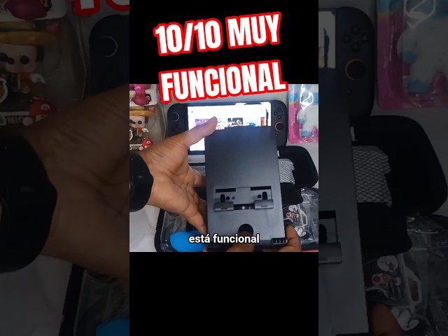 Vídeo relacionado con Jieddey Soporte Plegable para NS Switch, Soporte de Carcasa Trasera con Ángulos Ajustables para Consola de Juegos Nintendo Switch
