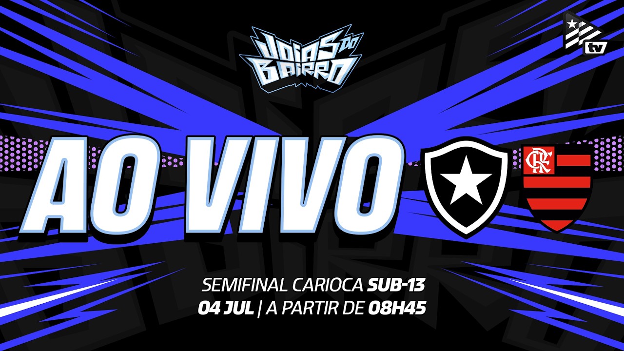 AO VIVO | Botafogo enfrenta o Flamengo na semifinal do Campeonato Carioca Sub-13