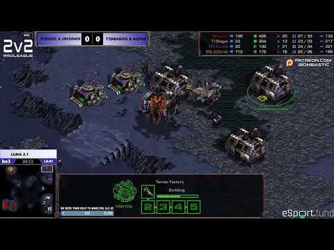 BSL 2v2 S2 - Day 3 - Strudel & JDConan vs T1DragOn & Alpha - StarCraft BroodWar Remastered Tour