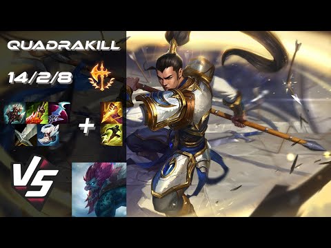 JUNGLE Xin Zhao vs Trundle [QUADRAKILL] - EU Challenger Patch 25.S2.5