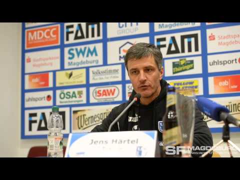 Pressekonferenz - 1. FC Magdeburg gegen VfB Germania Halberstadt 4:0 (3:0) - www.sportfotos-md.de