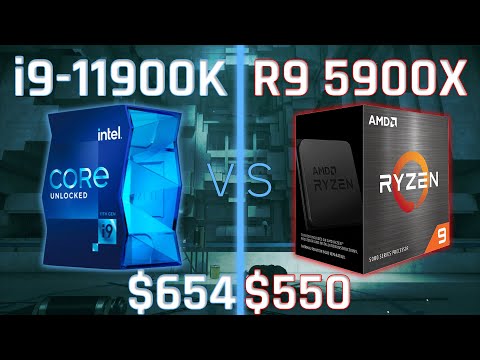 i9-11900K vs Ryzen 9 5900X | Gaming, Blender, Cinebench, Power