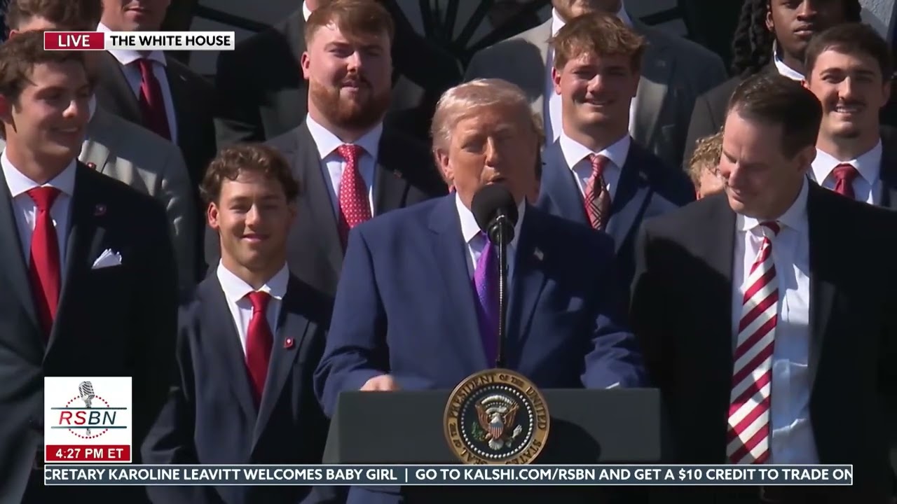FULL EVENT: President Trump Celebrates 2026 National Champion Hoosiers - 05/11/26