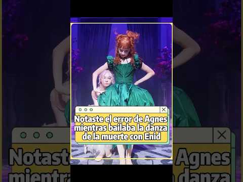 ¿Notaste el error de Agnes mientras bailaba la “danza de la muerte” con Enid?#Agnes#Wednesday#Enid#c