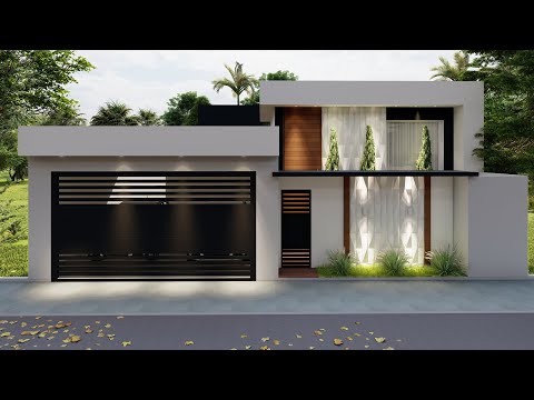 PLANTA 34 - Projeto de casa em terreno 12x25, plano, com 180m2