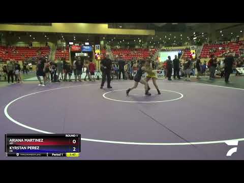 112 Lbs Round 1 - Ariana Martinez, NM Vs Kyrstan Perez, OK 4489