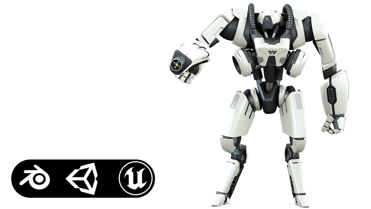 Battle Droid Syrios-E Auto-Rig Pro Rigged For Mixamo Unreal Engine Unity 3D Model