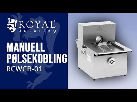 video - Manuell pølsekobling - rustfritt stål - inkl. 3 ruller pølsegarn - Royal Catering
