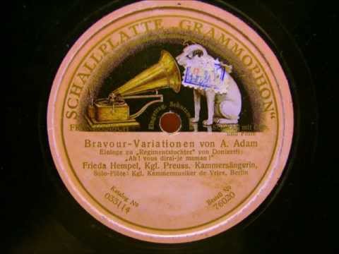 Frieda Hempel - Variationen - Ah, vous dirai-je Maman (Adam) - 04. Februar 1911