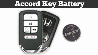 How To Change Honda Accord Key Fob Battery 2013 - 2017 Replace Replacement Remote Key Batteries