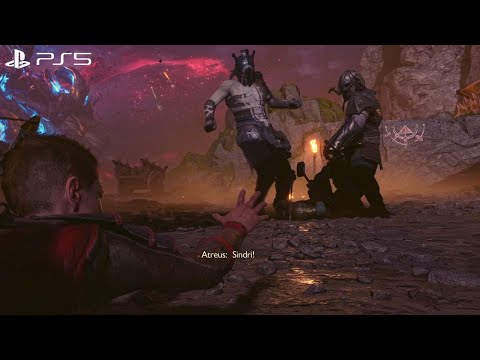 Atreus Transforms Into A Bear And Saves Sindri Scene - God Of War Ragnarok PS5
