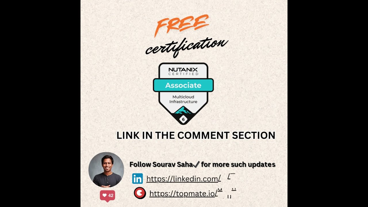 FREE Nutanix CERTIFICATION ALERT Don't Miss Out!