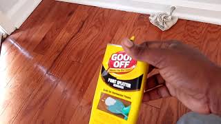 How to remove paint off hardwood floors safely