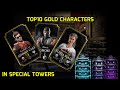 MK Mobile Top10 Gold Characters For Special Towers To Beat Bosses