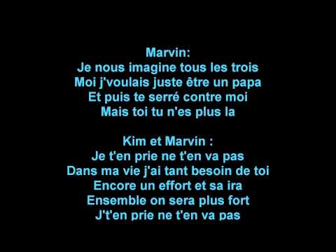 Kim et Marvin Ne t'en va pas [PAROLES]