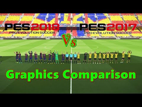 PES 2018 vs PES 2017 Graphics Comparison
