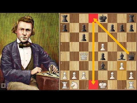Using the Entire Board || Lichtenhein vs Morphy (1857) || 1st American Chess Congress