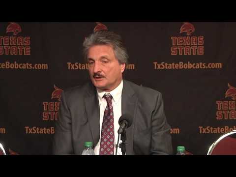 Texas State MBB Postgame Press Conference vs. St. Peter's - Danny Kaspar