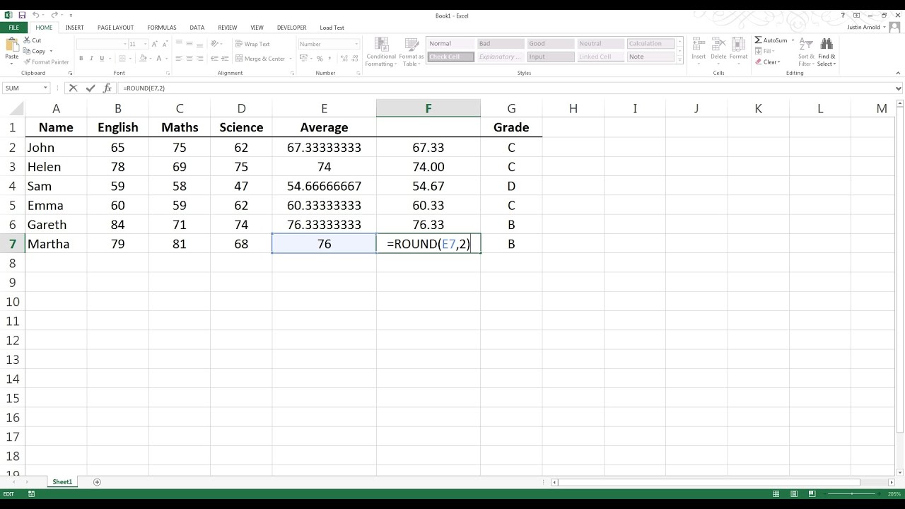 Decimal Places  How To Round Numbers In Excel