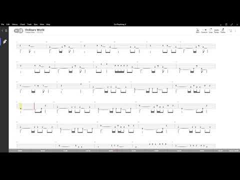 Ordinary World ( Duran Duran ) ,Tablatura e base Senza Basso - Backing bass track - NO BASS