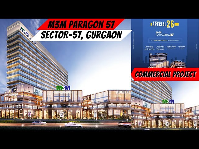 Commercial Shop @50:50 Payment Plan in M3M Paragon, Sector-57, Gurgaon