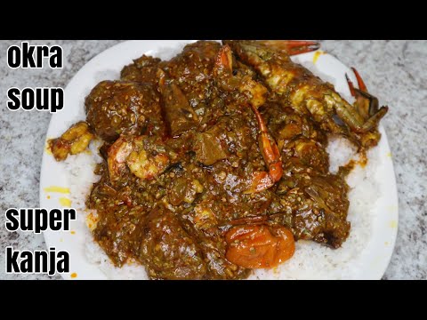 The best okra soup/ Super kanja /gambian style okra soup with sea food