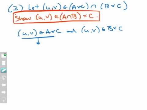 Proofs involving Cartesian products (Screencast 5.4.2)
