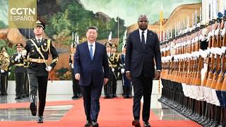 El presidente chino Xi Jinping sostiene conversaciones con su homólogo de Mozambique