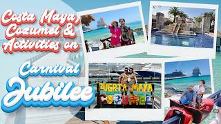 🚢 Carnival Jubilee Family Cruise!  Ship Review, Activities, Costa Maya & Cozumel Port Stops! 🌴🔥