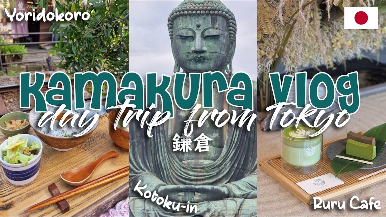 Kamakura Vlog 🇯🇵🌾🍵 Japan Travel, Solo Trip, Kotoku-in, Meigetsuin Shrine, Ruru Kamakura, Yoridokoro