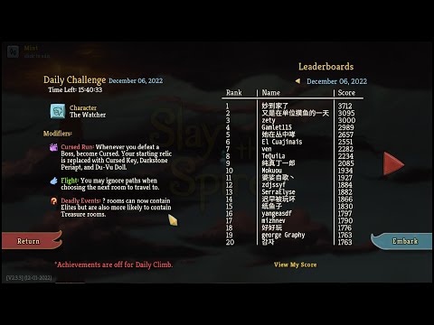 Slay the Spire Daily Climb [6th December 2022] (No Commentary)