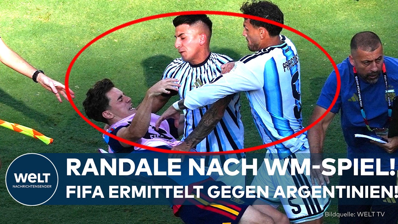 WM-NACHBEBEN: Ärger nach hitzigen Szenen gegen Spanien! FIFA ermittelt gegen Argentinien!