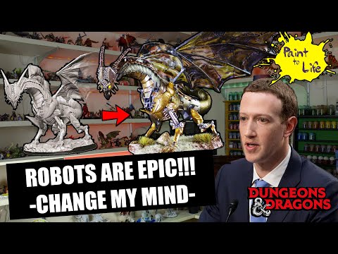 Constructs in D&D. Lore and Story of a Clockwork Dragon Paint to life Ep. 39