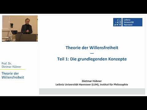 Theorie der Willensfreiheit, Teil 1: Die grundlegenden Konzepte