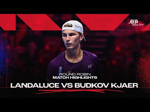 Nicolai Budkov Kjaer vs Martin Landaluce Highlights | 2025 Next Gen ATP Finals
