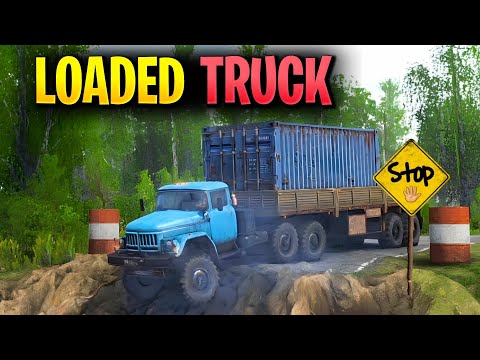 7 tonnes Heavy Loaded Truck Failed To Drive In River - Can Truck Cross This River ??