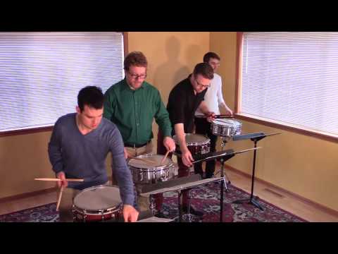 "Crystal Canon" for four snare drums by James Tenney performed by Clocks in Motion Percussion