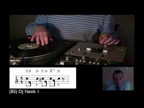 Drumscratching SB  "DJ Netik pattern" (1/2)