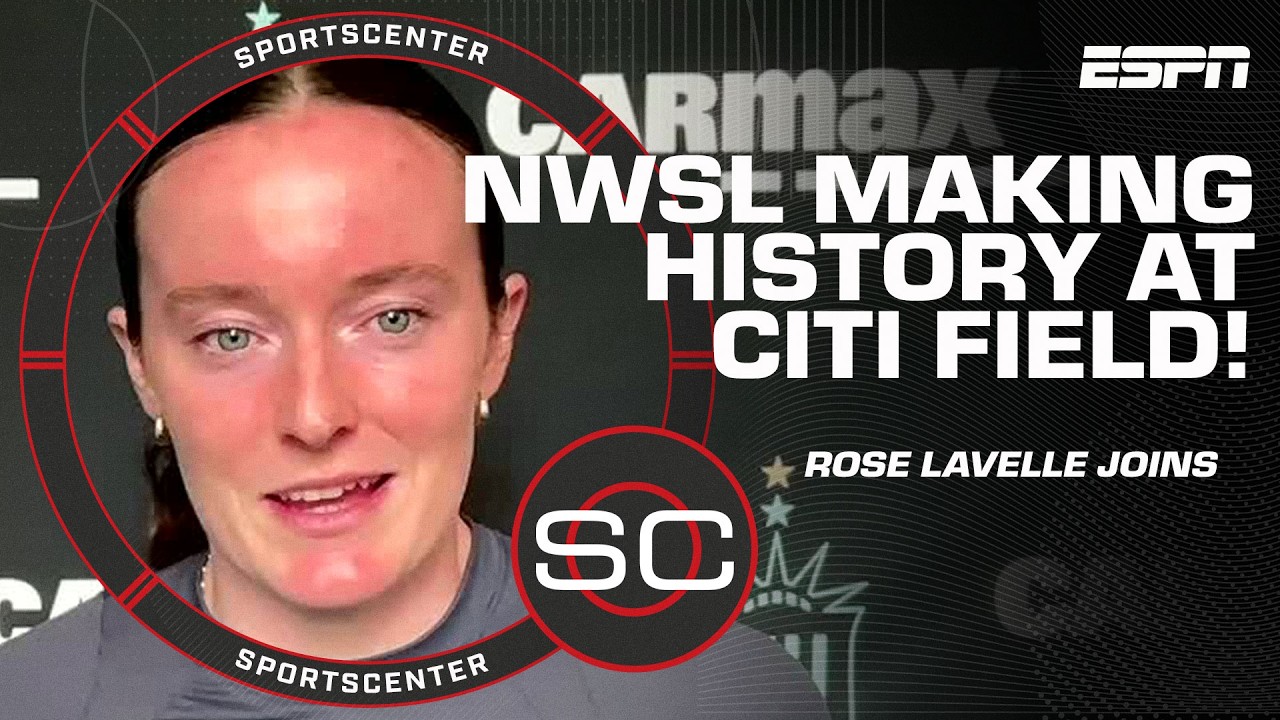 Rose Lavelle is excited to make history for Gotham FC at Citi Field 🔥 | SportsCenter