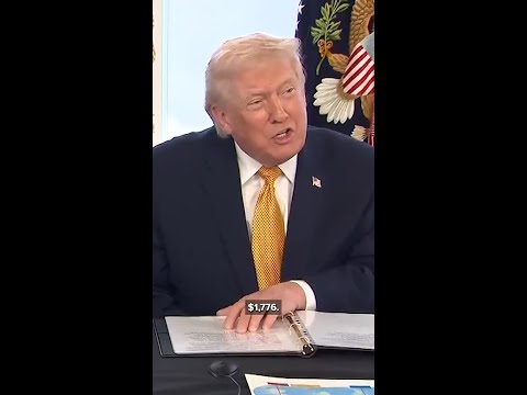 President Trump says $1,776 military payments are tax free