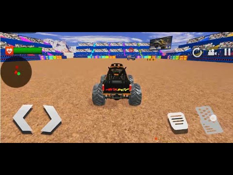 Real Monster Truck Demolition Derby Crash Stunts - level 1- 5 ANDROID GAMEPLAY