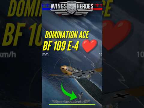 Bf 109 E-4 one of my favourite planes at the moment. Domination ace gameplay. #woh #aircombat