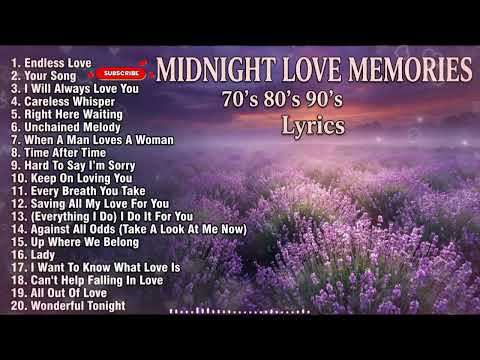 Romantic Love Songs Playlist 💖 The Best 70s 80s 90s Hits for Every Love Story