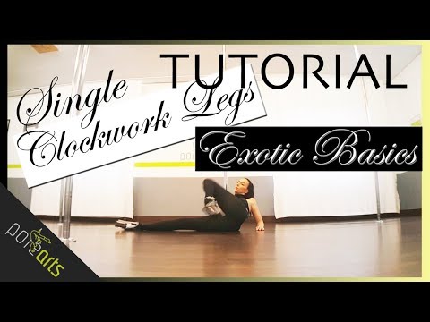 Wie macht man SINGLE CLOCKWORK LEGS? // EXOTIC POLE DANCE TUTORIAL DEUTSCH