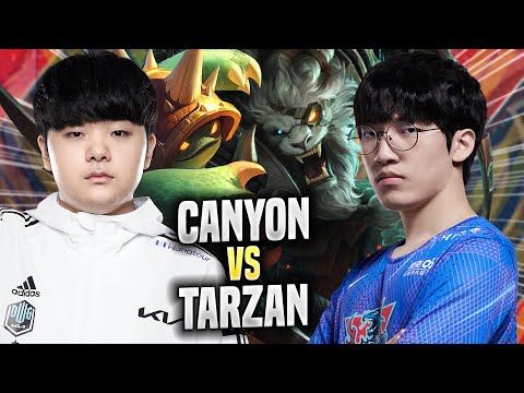 CANYON vs TARZAN! - DK Canyon Plays Rammus JUNGLE vs LNG Tarzan Rengar! | Season 2022