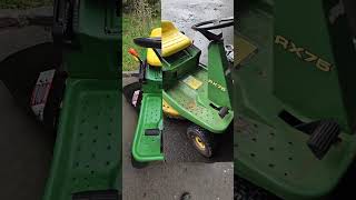 John Deere RX75 lawnmower 1989 1990 Restoration complete