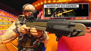 TRYHARD plays Gunfight 3v3 Snipers Only! (Black Ops Cold War RAGE Reactions)